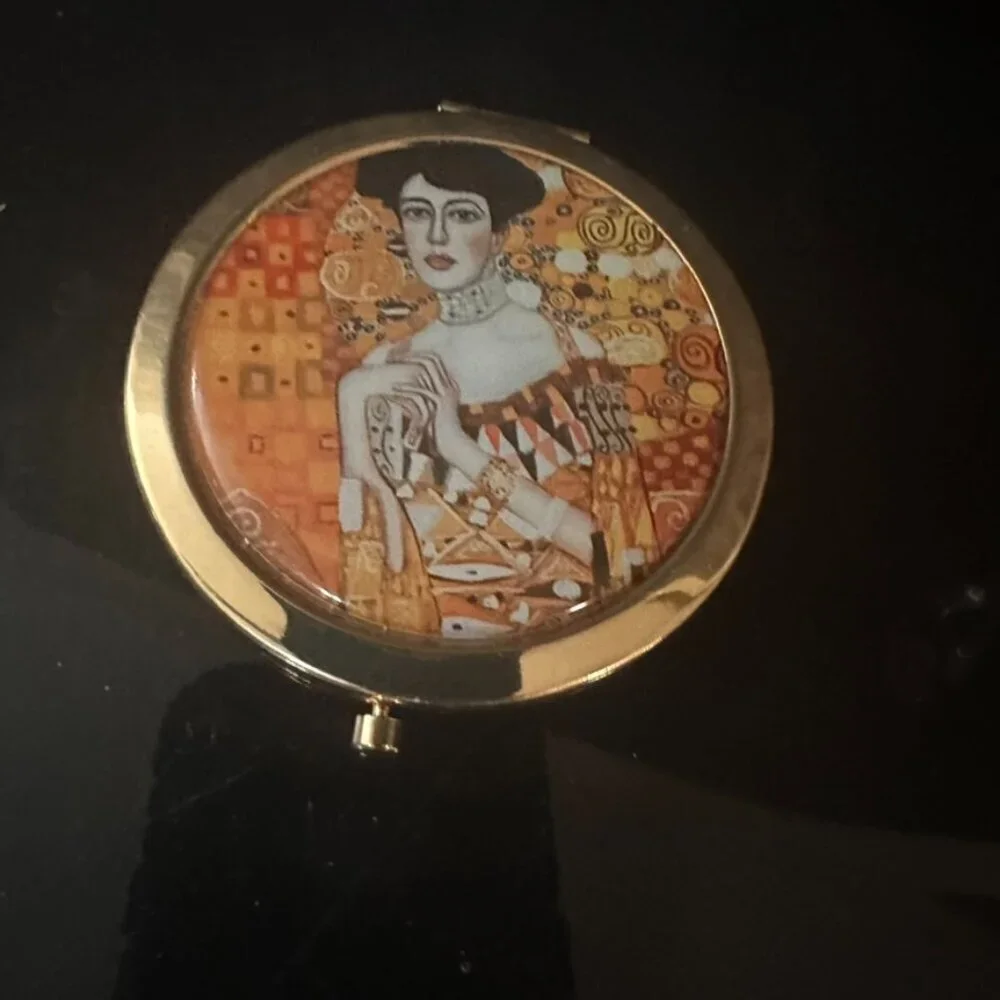 Austrian Artist Gustav Klimt Mirror Compact Vienna Souvenir Fine Art